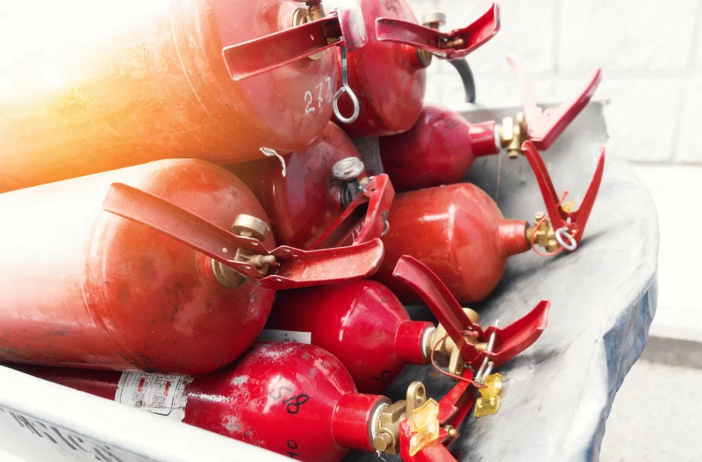 Fire Extinguisher Recycling business and recycling materials